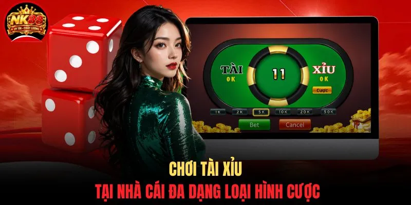 Tài Xỉu NK88 - Game Đổi Thưởng Uy Tín Dễ Chơi Nhất 4 Chơi tài xỉu tại nhà cái đa dạng loại hình cược