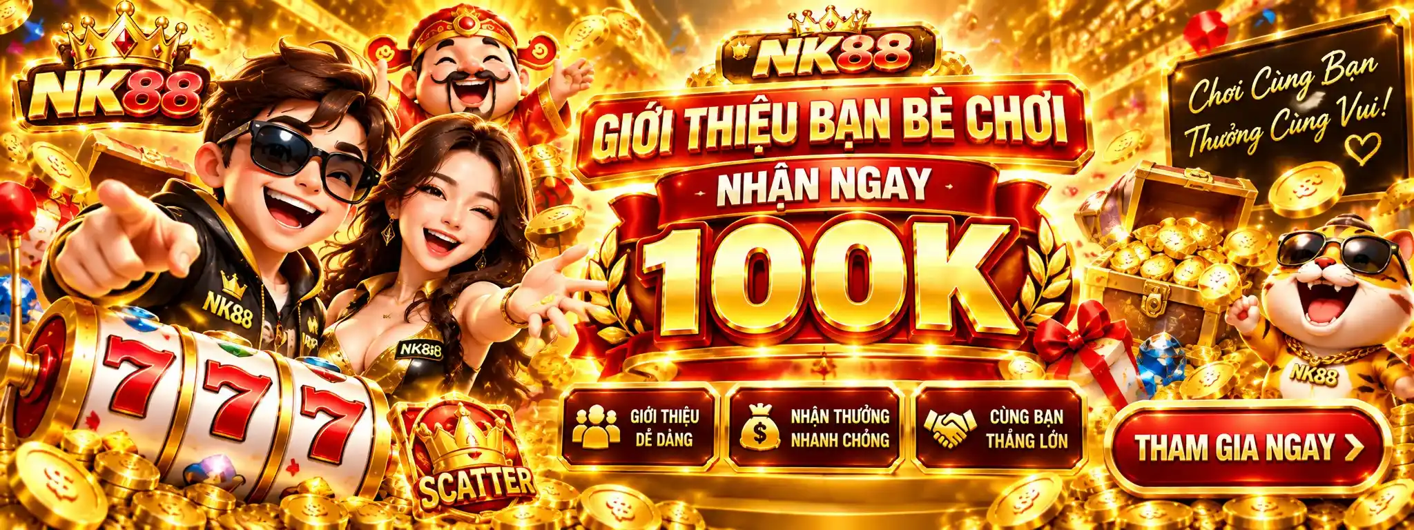 khuyến mãi giới thiệu bạn bè chơi nhận ngay 100k