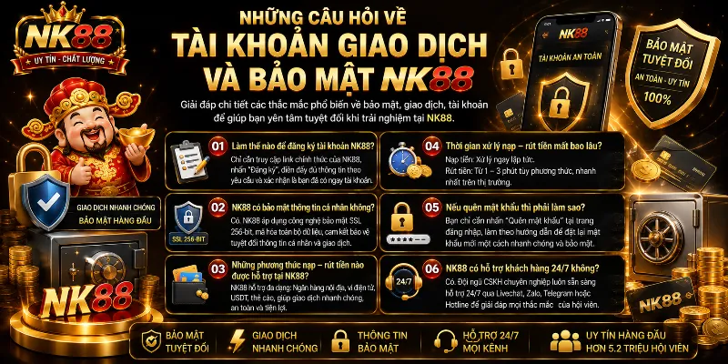 Home 24 Những câu hỏi về tài khoản giao dịch và bảo mật NK88