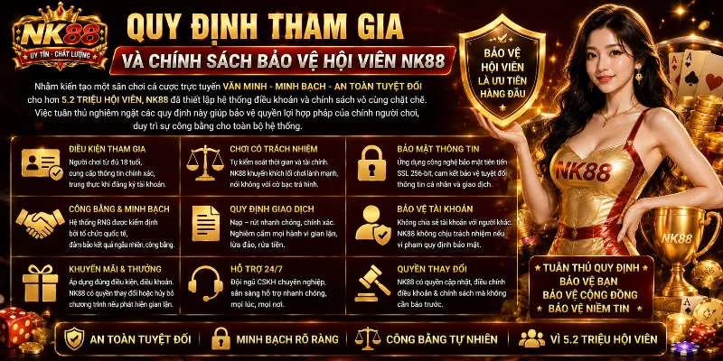Home 23 Quy định tham gia và chính sách bảo vệ hội viên NK88